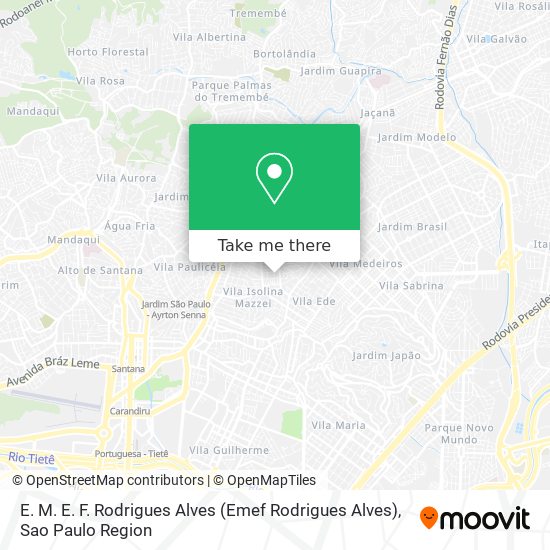 E. M. E. F. Rodrigues Alves (Emef Rodrigues Alves) map