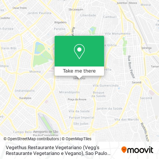 Mapa Vegethus Restaurante Vegetariano (Vegg's Restaurante Vegetariano e Vegano)