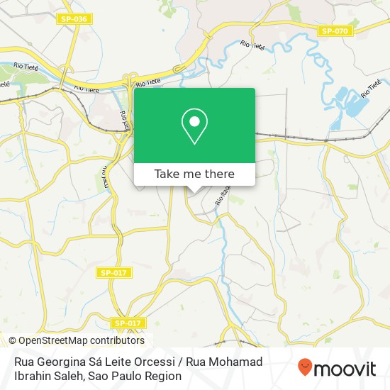 Rua Georgina Sá Leite Orcessi / Rua Mohamad Ibrahin Saleh map