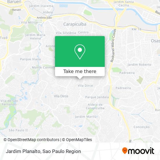 Jardim Planalto map