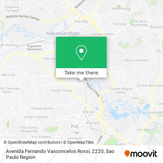 Avenida Fernando Vasconcelos Rossi, 2220 map