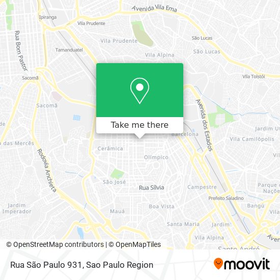 Rua São Paulo 931 map