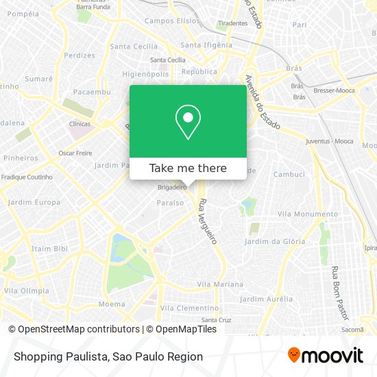 Shopping Paulista map