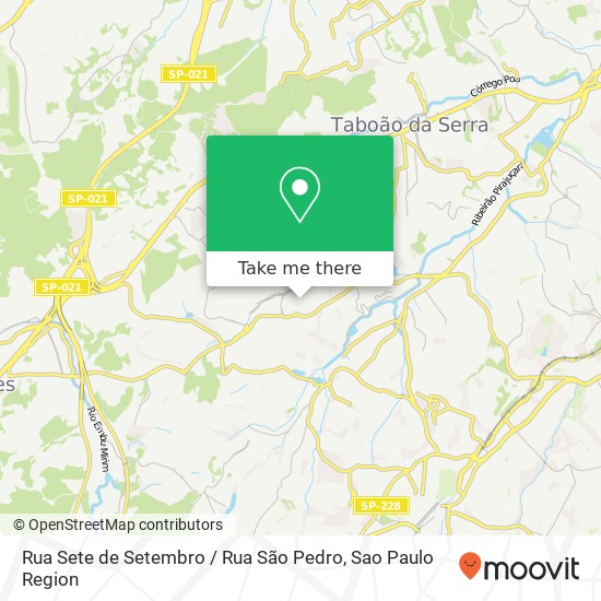 Rua Sete de Setembro / Rua São Pedro map