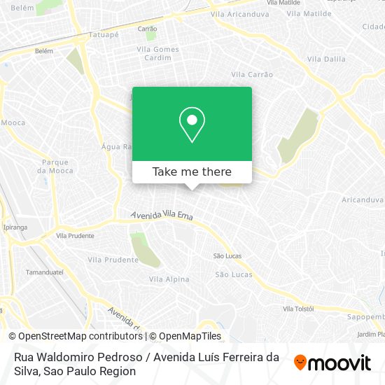 Rua Waldomiro Pedroso / Avenida Luís Ferreira da Silva map