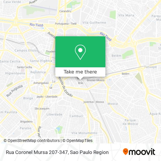 Mapa Rua Coronel Mursa 207-347