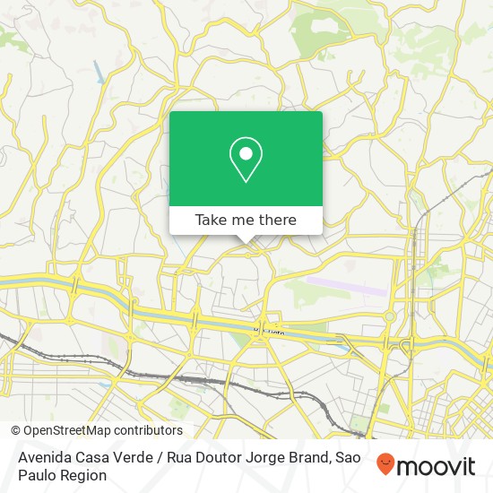 Avenida Casa Verde / Rua Doutor Jorge Brand map