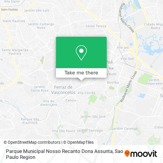 Parque Municipal Nosso Recanto Dona Assunta map