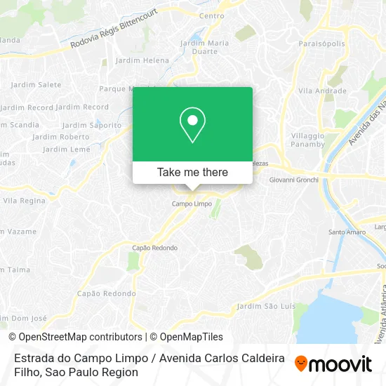 Estrada do Campo Limpo / Avenida Carlos Caldeira Filho map