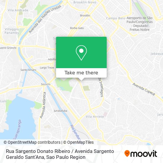Mapa Rua Sargento Donato Ribeiro / Avenida Sargento Geraldo Sant'Ana