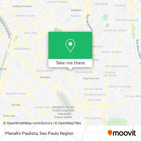 Planalto Paulista map