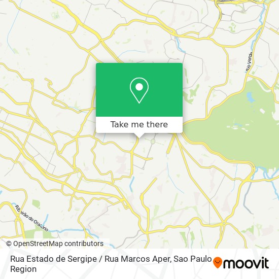 Rua Estado de Sergipe / Rua Marcos Aper map
