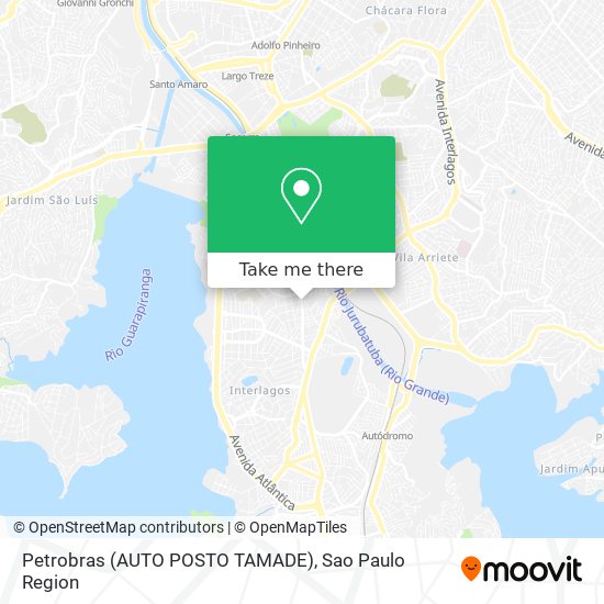 Petrobras (AUTO POSTO TAMADE) map