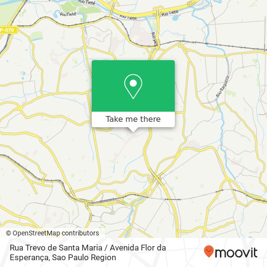 Mapa Rua Trevo de Santa Maria / Avenida Flor da Esperança