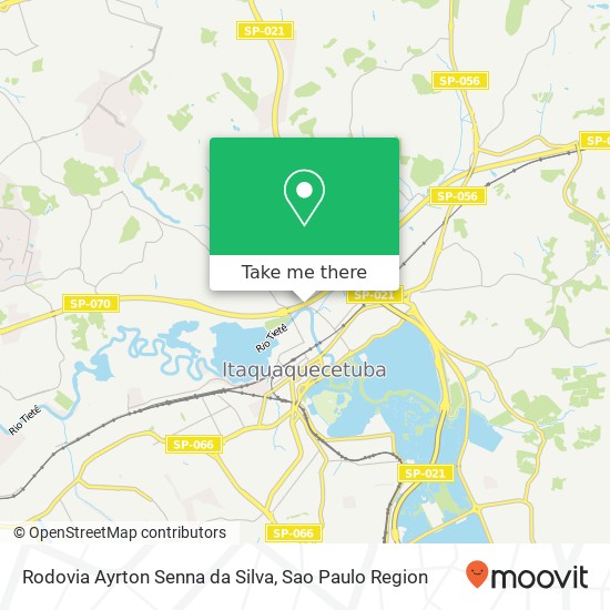 Rodovia Ayrton Senna da Silva map