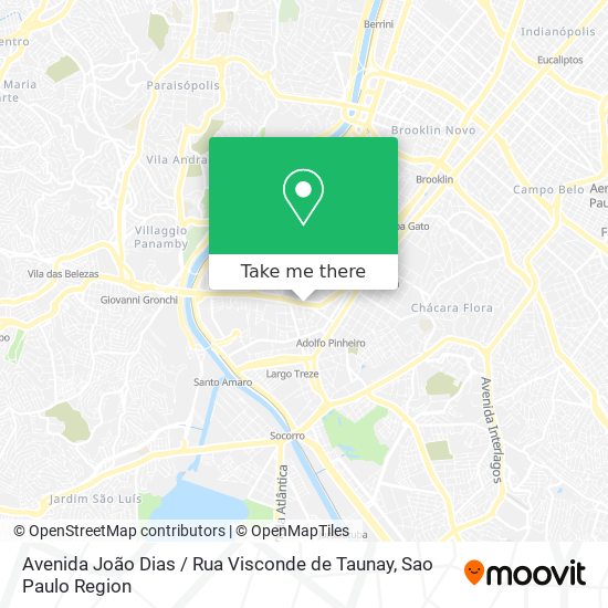 Avenida João Dias / Rua Visconde de Taunay map