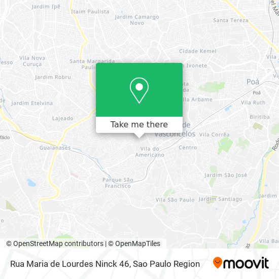 Mapa Rua Maria de Lourdes Ninck 46