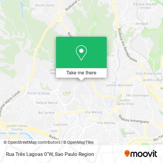 Mapa Rua Três Lagoas 0"W