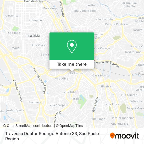 Mapa Travessa Doutor Rodrigo Antônio 33