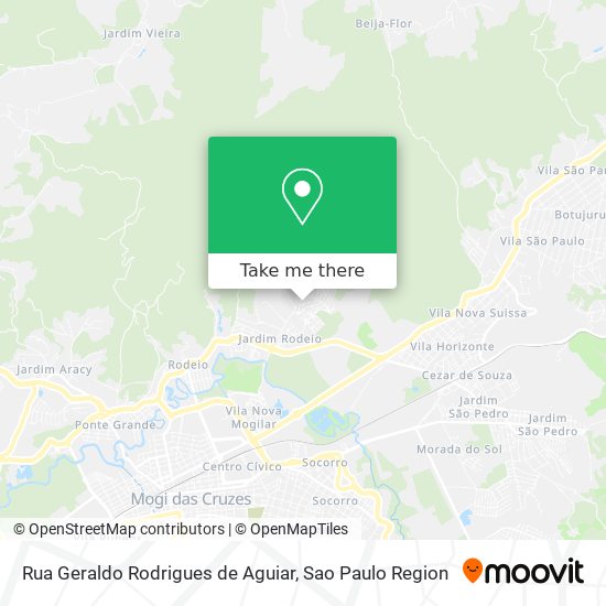 Mapa Rua Geraldo Rodrigues de Aguiar