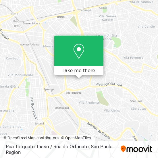 Rua Torquato Tasso / Rua do Orfanato map