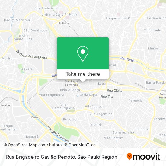 Rua Brigadeiro Gavião Peixoto map