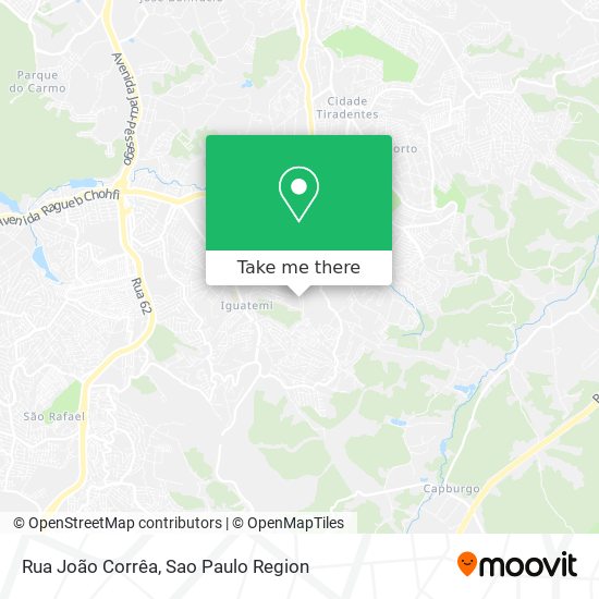 Mapa Rua João Corrêa
