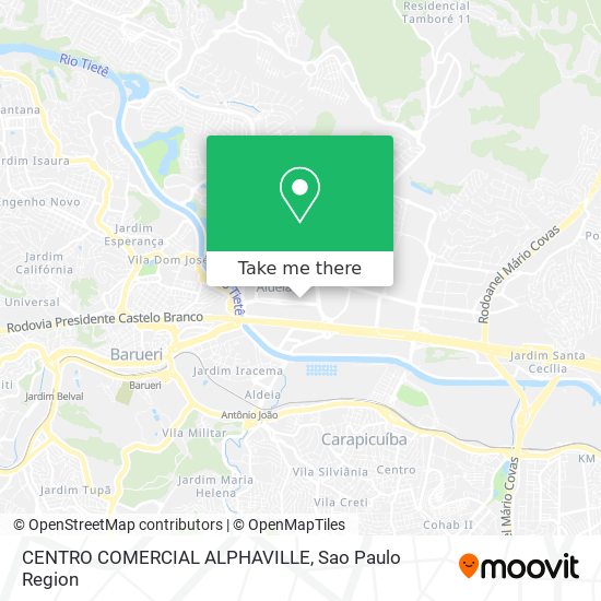 CENTRO COMERCIAL ALPHAVILLE map