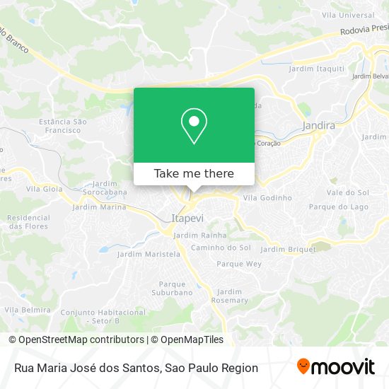 Rua Maria José dos Santos map