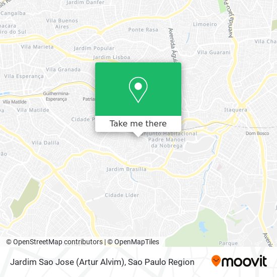 Mapa Jardim Sao Jose (Artur Alvim)