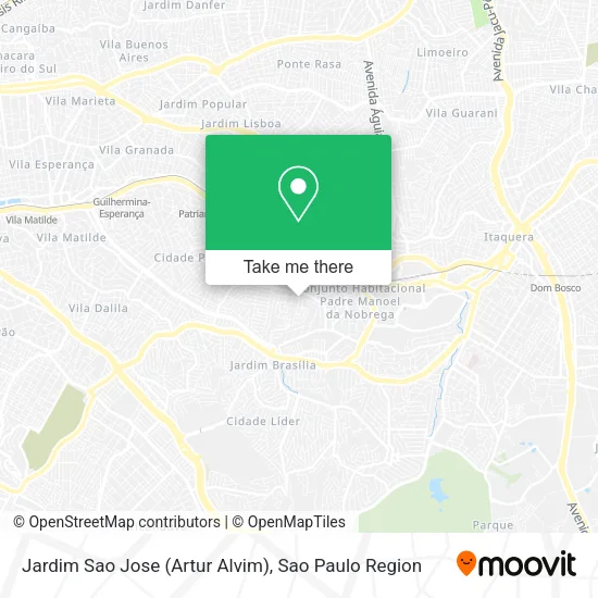 Jardim Sao Jose (Artur Alvim) map