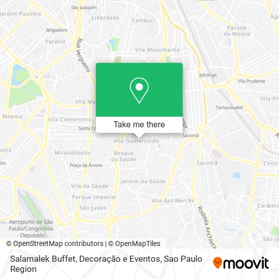 Mapa Salamalek Buffet, Decoração e Eventos