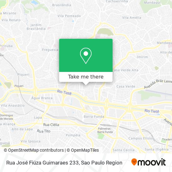 Rua José Fiúza Guimaraes 233 map