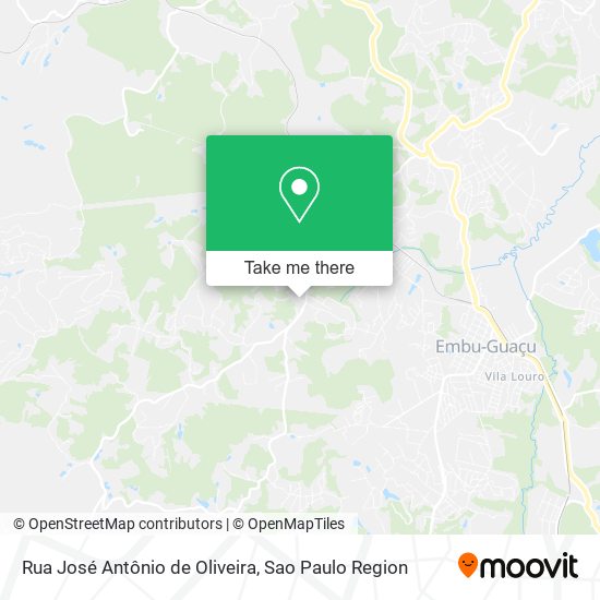 Rua José Antônio de Oliveira map