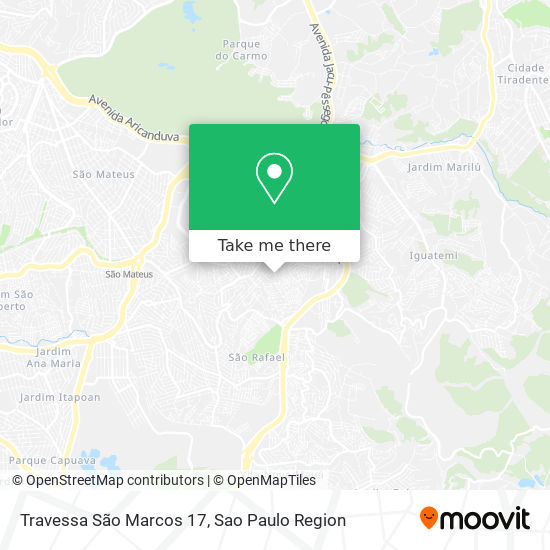 Mapa Travessa São Marcos 17