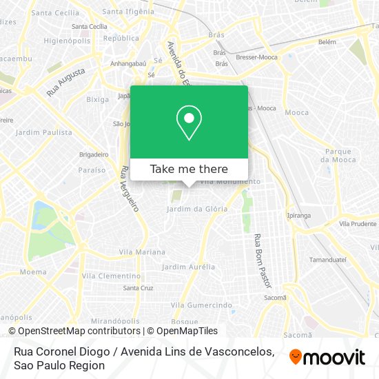 Rua Coronel Diogo / Avenida Lins de Vasconcelos map