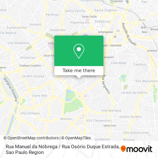 Rua Manuel da Nóbrega / Rua Osório Duque Estrada map