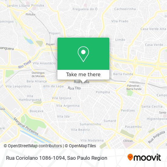 Rua Coriolano 1086-1094 map