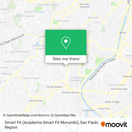 Mapa Smart Fit (Academia Smart Fit Morumbi)