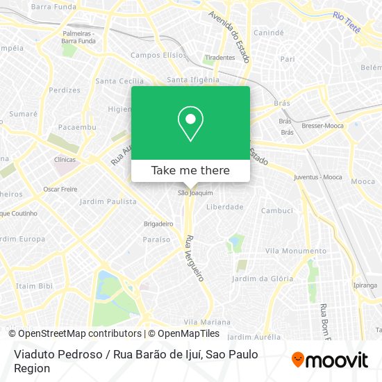 Viaduto Pedroso / Rua Barão de Ijuí map