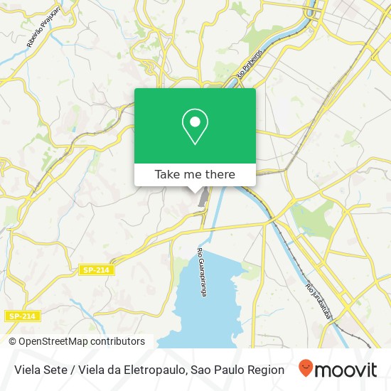 Viela Sete / Viela da Eletropaulo map