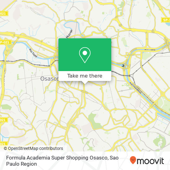 Formula Academia Super Shopping Osasco map
