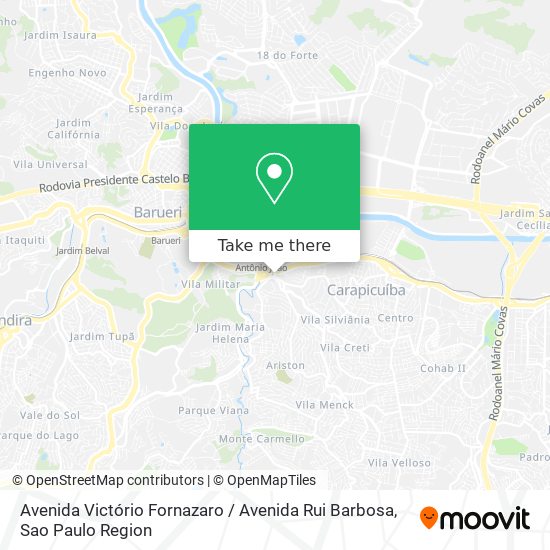 Avenida Victório Fornazaro / Avenida Rui Barbosa map