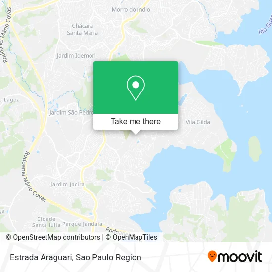 Estrada Araguari map