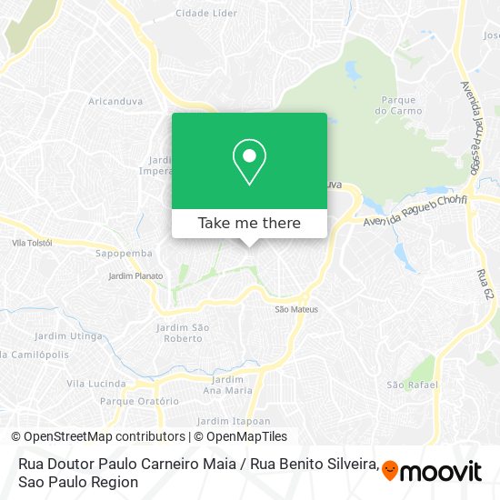 Mapa Rua Doutor Paulo Carneiro Maia / Rua Benito Silveira