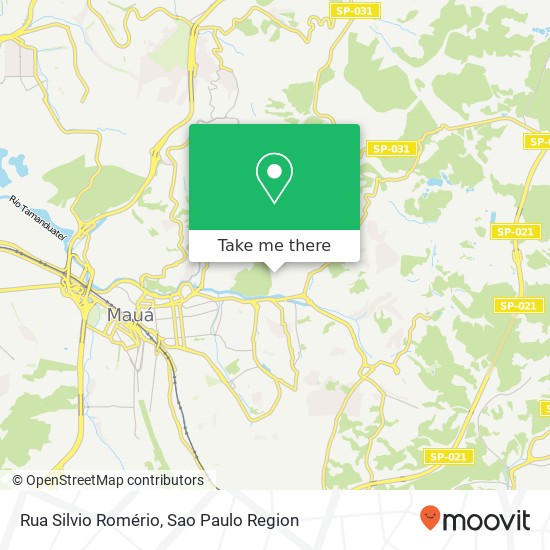 Mapa Rua Silvio Romério
