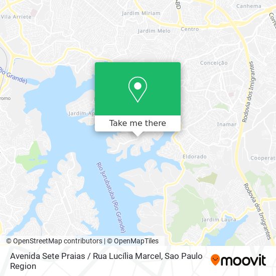 Mapa Avenida Sete Praias / Rua Lucília Marcel