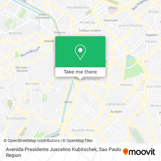 Avenida Presidente Juscelino Kubitschek map