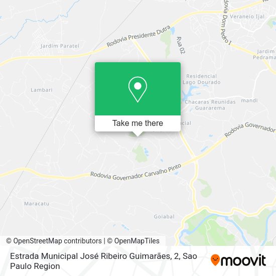 Estrada Municipal José Ribeiro Guimarães, 2 map