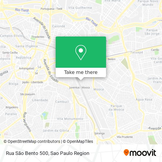 Rua São Bento 500 map